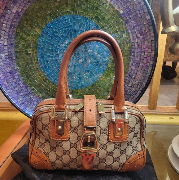GUCCI GG Monogram Canvas Bowler Bag. - Picture 1 of 16
